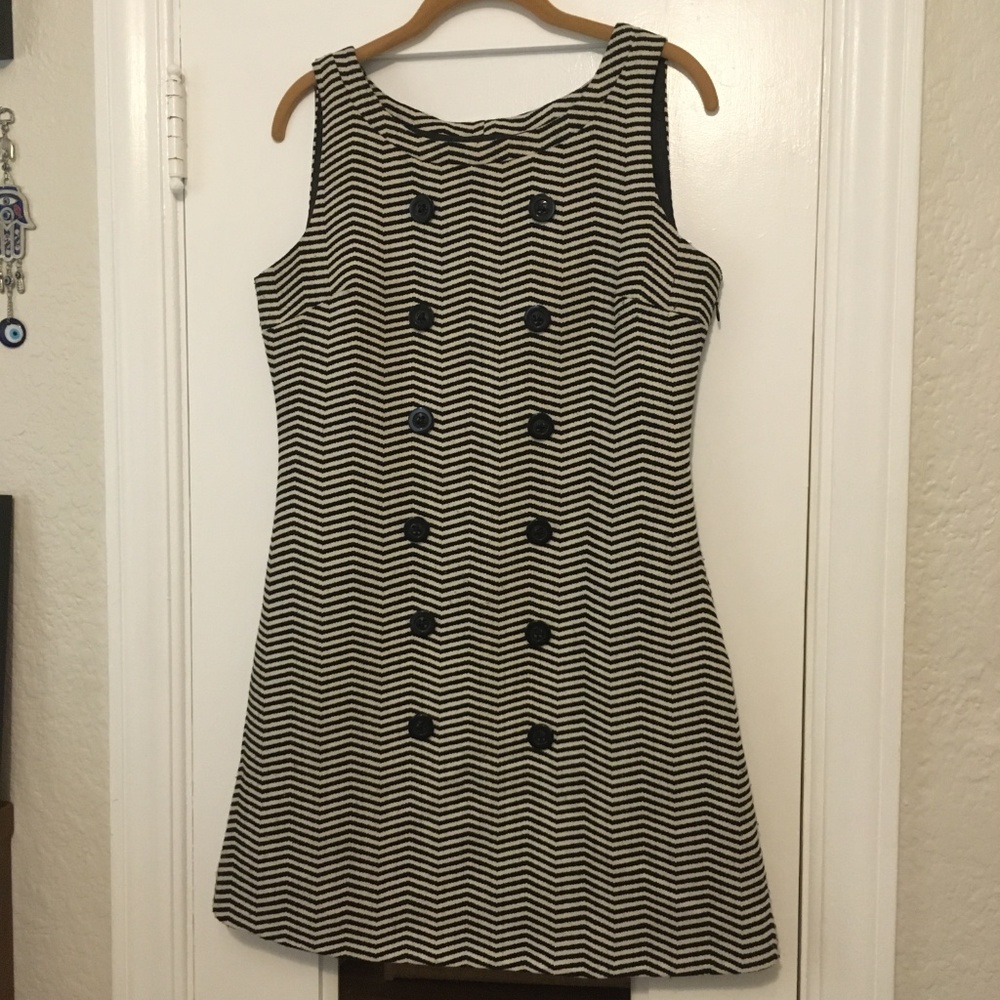 Ben Sherman Mod Retro Shift Chevron Dress